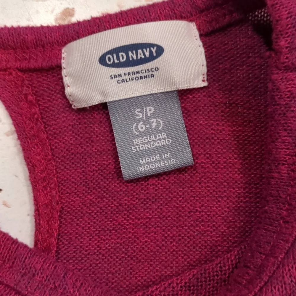 Old Navy | Pullover Lightweight Sweater Knit Keyhole Back Neck | S/P (6-7)